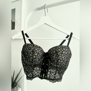 Victoria’s Secret lace zip-up bustier